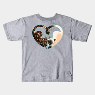 Kitty Love [Tortie/Seal Point] Kids T-Shirt